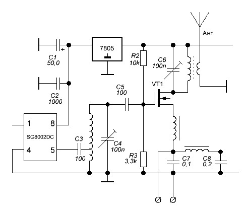 Tc8002d схема подключения