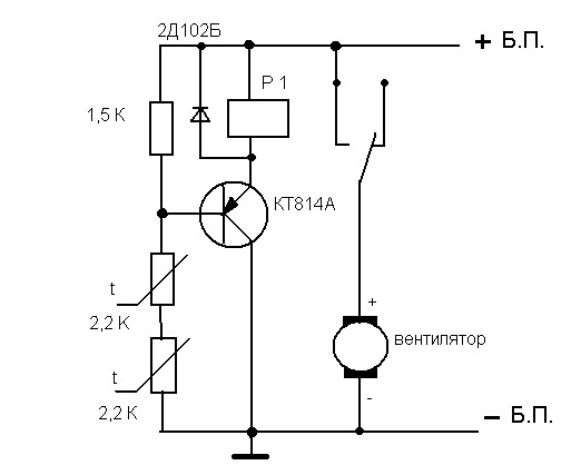 Схема управления кулером по температуре своими руками
