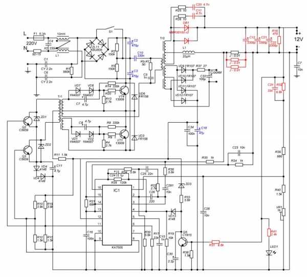 Блок питания 12w 12 24v din схема подключения